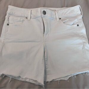 American Eagle Outfitters White Denim Cutoff Shorts